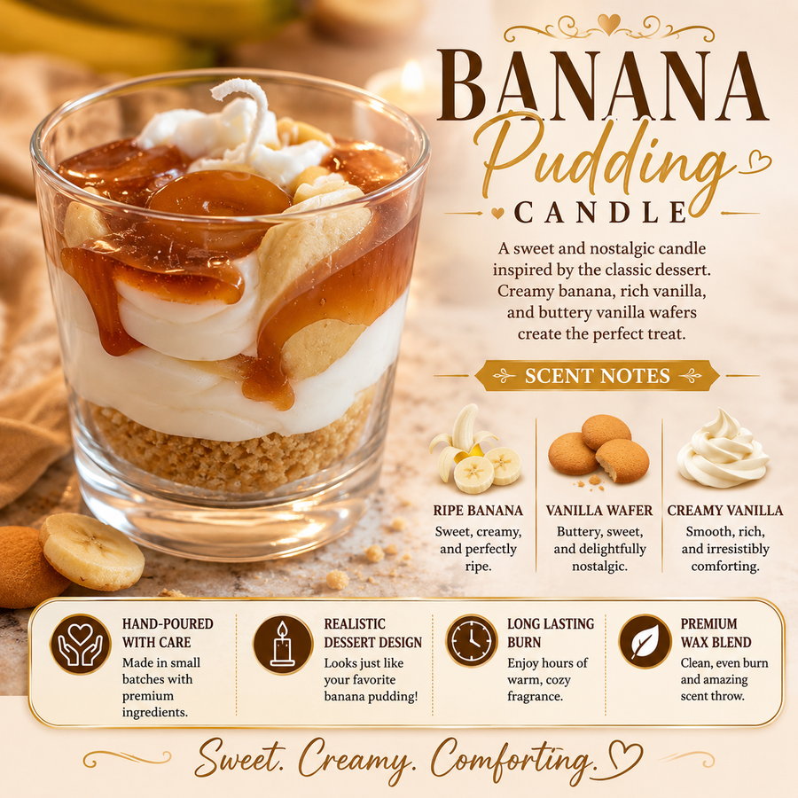 Banana Pudding Candle