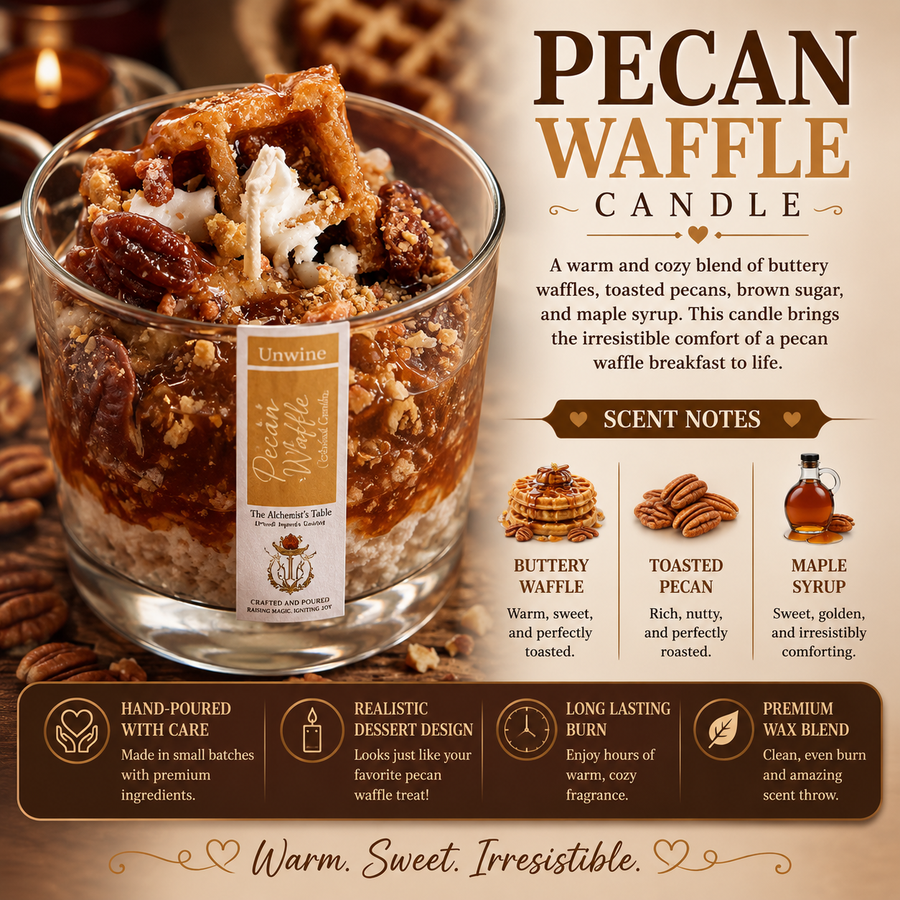 Pecan Waffles and Syrup Candle